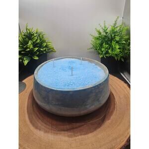 Blue Lemon Candle Bowl